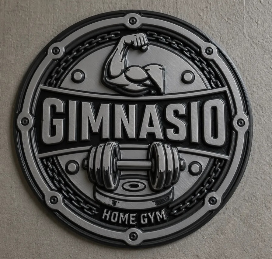 Cartel Gimnasio 3D