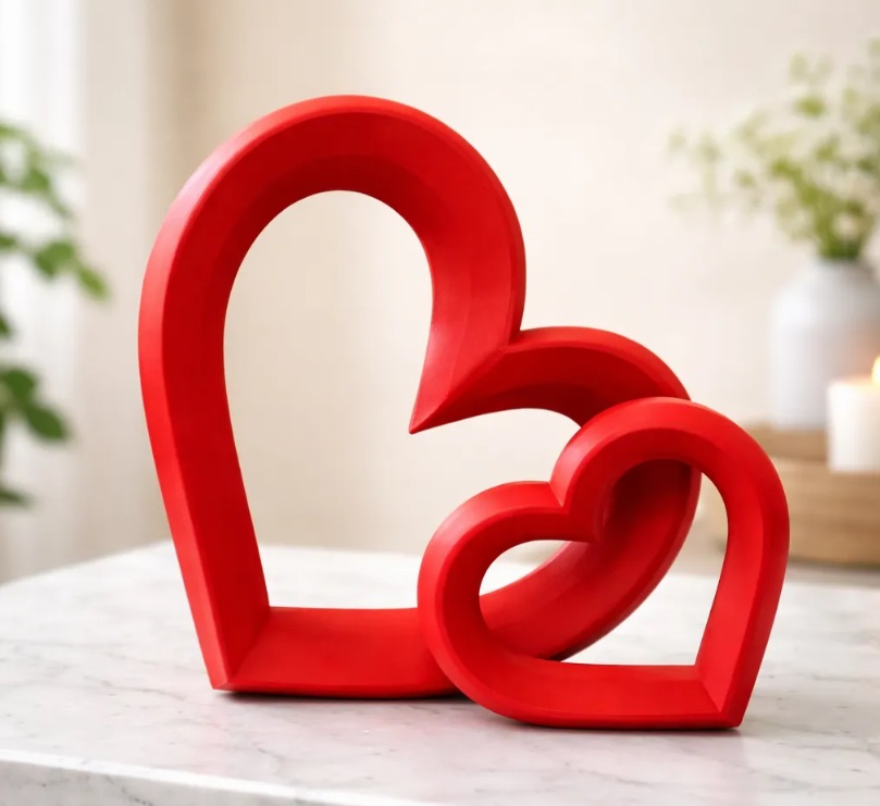 Corazón de Apoyo 3D