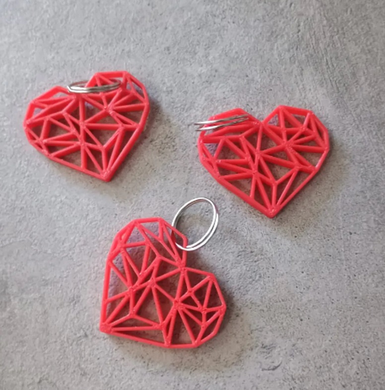 Corazón Líneas 3D