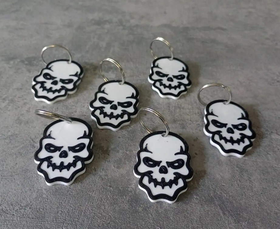 Llavero Calavera 3D